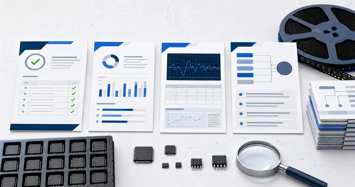 COC, COA, test report, and traceability records for electronic component procurement