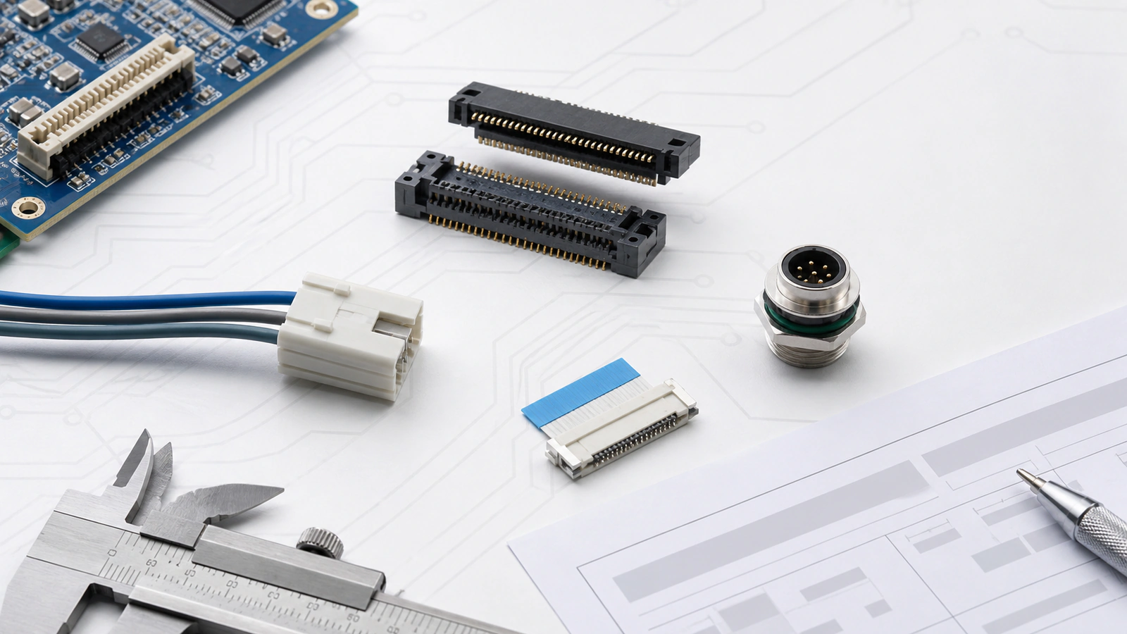 Connectors arranged for engineering review