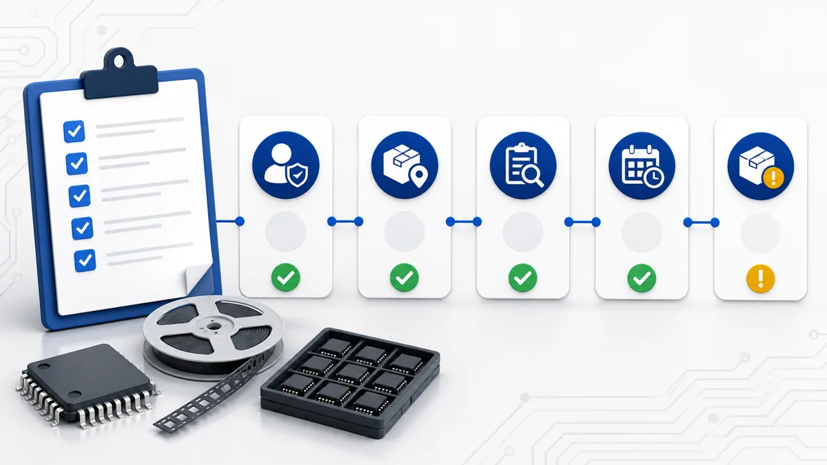 RFQ document requirements checklist for electronic component sourcing