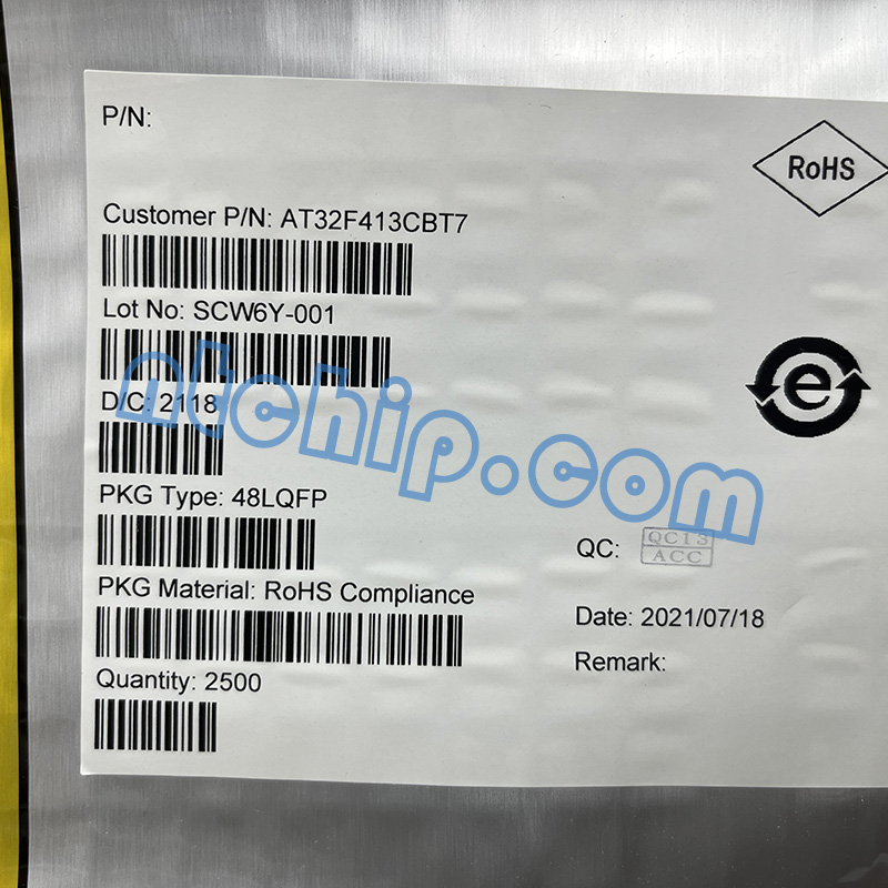ARTERY AT32F413CBT7 package label