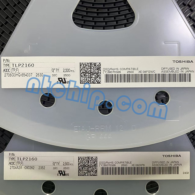 Toshiba Semiconductor TLP2160(TP,F) reel label