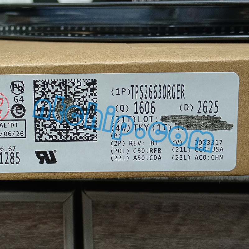 Texas Instruments  TPS26630RGER package label
