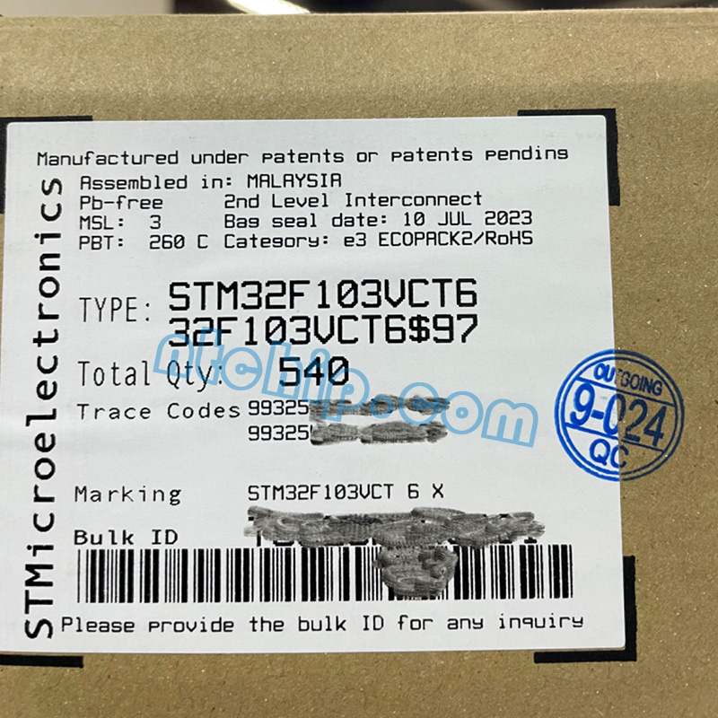 Original STM32F103VCT6 Label Original STM32F103VCT6 Label