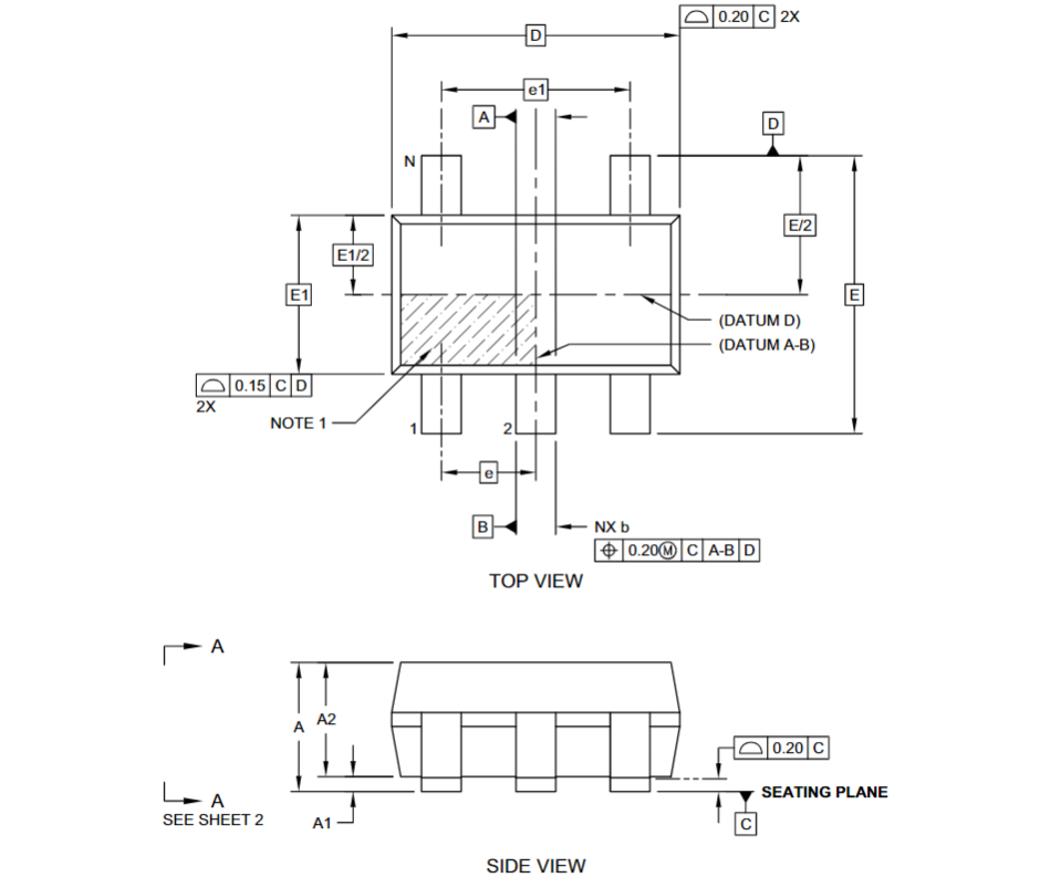 MCP6L91T-E/OT dimensions
